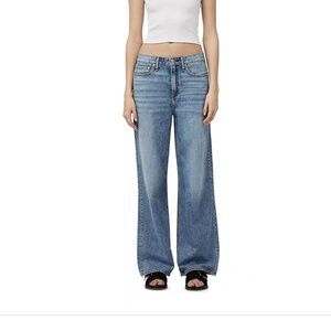 rag & bone Logan Featherweight High Rise Wide Leg Jean